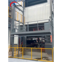 Lift Barang Industri 500kg, Lift Kargo Dinding Luar Ruangan 1000kg 3000kg, Platform Angkat Barang untuk Gudang