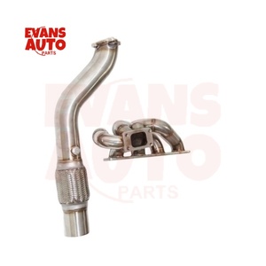 Sistema de escape de alto rendimiento Turbo colector 3 "tubo de bajada para 92-96 <span class=keywords><strong>BMW</strong></span> <span class=keywords><strong>E36</strong></span> M42 M44 318I <span class=keywords><strong>318IS</strong></span> 318TI T3 brida Tig soldada - Product Image 6