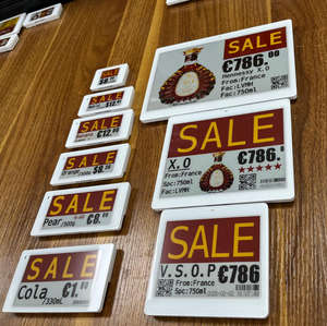 Últimos Productos: Sistema Completo de Etiquetas Electrónicas de 7.5 Pulgadas con Pantalla de Tinta Electrónica de 2.4 GHz para Gestión Inteligente de Inventario en Estanterías de Almacén - Product Image 1