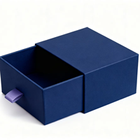 Boîte à bijoux personnalisée en carton recyclable avec logo personnalisé, emballage avec tiroir et pochette en microfibre