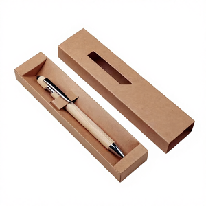 Ensemble de stylos à bille en bambou personnalisés avec écran tactile Maggi, pointe de 1,0 mm, <span class=keywords><strong>impression</strong></span> de logo pour la publicité, cadeaux d'affaires - Product Image 1
