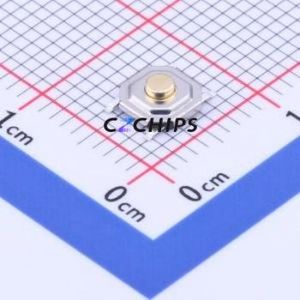 YTSC005A0182501B Tactile Switch SMD-4P,5.2x5.2mm Switch Single Pole Single Throw Round Button 2.5N Vertical Mount - Product Image 1