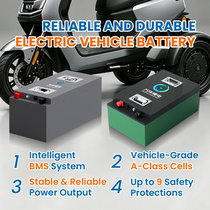 Baterai Lithium OEM 60v 72v Lifepo4 untuk Golf Cart Tricycle 50Ah 60Ah 100Ah 200Ah dengan Layar Remote BT Baterai Lithium Ion - Product Image 3