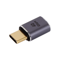Adaptador VCOM USB4 de 100W con Carga PD, Conector USB Tipo C Macho a Hembra de Aluminio para Cable de Datos