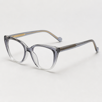 Monture de lunettes en acétate de luxe, montures en acétate de cellulose de haute qualité, montures de lunettes œil-de-chat en acétate, monture optique en TR90
