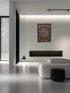 Couleur <span class=keywords><strong>Mandala</strong></span> screen-3D Couches Sculpture sur <span class=keywords><strong>bois</strong></span> Art de découpe laser - Product Image 4
