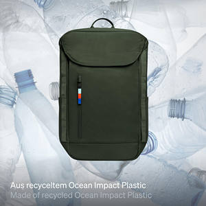 Mochila de viaje impermeable con compartimento para portátil de 16 "Acceso USB Patrón de letras Forro de poliéster Cierre de cremallera - Product Image 2