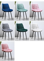 Chaises de salle à manger, bon marché, tissu marron, élégant, cuir pu, chaise de salle à manger moderne, chaises de restaurant de luxe