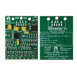 Mega Drive / Genesis Triple Bypass V2 RGB Mod Chips Triple Bypass Board Version 2 Mega Amp