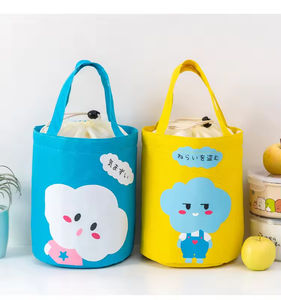 Silindir yalıtım öğle yemeği çantası taşınabilir büyük kapasiteli ipli büyük el çantası yumuşak taraflı soğutucu çanta sırt çantası gıda mektubu CN;ZHE - Product Image 3