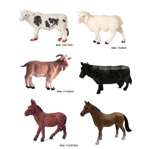 Muñeca de animales de granja para niños, material de PVC realista, varios modelos