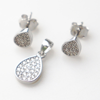 Nouveaux arrivages ensemble de bijoux en argent dubai ensemble de bijoux en argent sterling S925