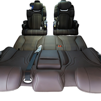 Kit de mise à niveau intérieur en cuir et aluminium de luxe pour Mercedes-Benz (W639/W638/V260) avec sièges à levage vertical (couleurs personnalisables)
