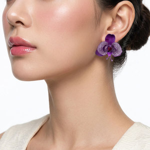 High Quality Wholesale Manufacturer Export <b>Earrings</b> Jewelry Large Pure Titanium 18K Solid Gold Natural Ruby And Spinel <b>Earrings</b> - Product Image 6
