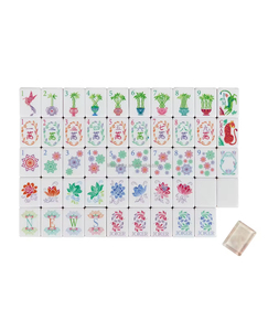2026 Tuiles de Mahjong personnalisées à quatre couches effet perle, 160 tuiles gravées, pour jeu de voyage, American Miss, en acrylique, Oh My Mahjong Set Tiles - Product Image 4