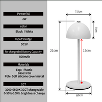 Lampe de table LED mini à luminosité réglable, corps en ABS, design moderne, usage domestique, DC5V, pour salle d'étude