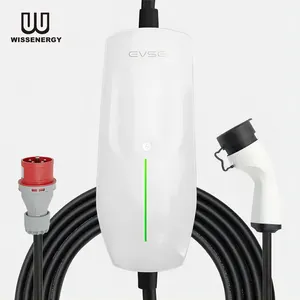 WISSENERGY Wholesale Price 11KW Duosida Type 2 Vehicle Mobile Roadside Fast AC Portable Electric EV Car Charger For BYD