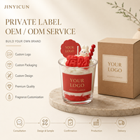 Bougie parfumée personnalisée OEM ODM en forme de lapin porte-bonheur, bougie en cire de soja à étiquette privée pour les fêtes, la vente au détail et la décoration intérieure
