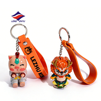 Longzhiyu, 20 ans de ventes exceptionnelles, usine de porte-clés, porte-clés personnalisés avec logo de marque, porte-clés en caoutchouc PVC, porte-clés d'anime, porte-clés pour sac à dos