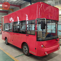 Autobús Turístico Eléctrico para Parques, Autobús Eléctrico sin Rieles de 17 Asientos para Paseos Turísticos