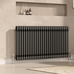 BODE radiatore tradizionale a 2 colonne con Design decorativo in acciaio dolce nero BODE - Product Image 1