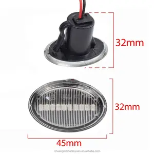 2pcs xe bên đánh dấu đèn tín hiệu lần lượt cho Fiat 500 500C 500L Led năng động T10 đèn cho ABARTH 500 595 695 xe Fender đèn