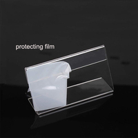 Acryl Preis schildhalter L-Form Mini Sign Display halter Acryl ständer Klar Acryl Preis karte Tag Etiketten halter Display Stand