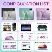 Tablet PC Grosir Pad 9 Ultra 10.1" untuk Panggilan Telepon, 2GB+32GB Android 10 MTK6737 Quad Core dengan Dual Sim Card 3G
