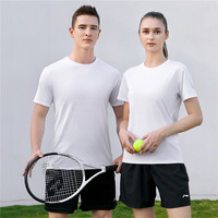 Camiseta Deportiva de Poliéster y Elastano para Hombre, Unisex, Corte Regular, Secado Rápido, Transpirable, Anti-Pilling, para Gimnasio, Verano y Actividades al Aire Libre
