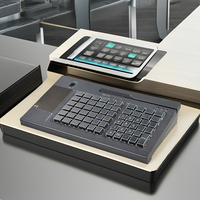 Teclado de sistema POS programable todo en uno LIF multifuncional con RFID y lector de tarjetas magnéticas para sistemas POS