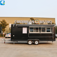 Chammp 2026 Camion de restauration mobile en acier inoxydable de grande taille, cuisine mobile, remorque alimentaire pour hot-dogs, glaces, hamburgers avec équipement de restaurant complet