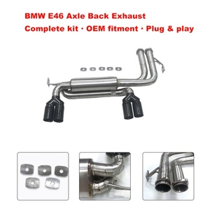 ท่อไอเสียไทเทเนียมแบบ Axle Back สำหรับ BMW E46 M3 S54 ท่อเก็บเสียงหลังแบบไทเทเนียม - Product Image 1