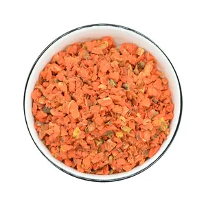 Besleyici kuru sebzeler havuç dilimleri evcil hayvan için kurutulmuş havuç cips