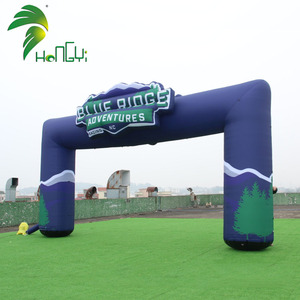 Arco inflable personalizado de alta calidad con logotipo 3D, <span class=keywords><strong>cartelera</strong></span> inflable de entrada, arco de línea de meta para publicidad de eventos - Product Image 3