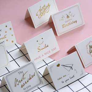 Enfants manuscrite Creative 'Thank' Message bricolage petit carton Gratitude <span class=keywords><strong>mots</strong></span> carte <span class=keywords><strong>de</strong></span> voeux d'<span class=keywords><strong>anniversaire</strong></span> personnalisée du personnel - Product Image 1