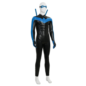 Disfraz de Cosplay de Titans Temporada 3, Traje de Batalla de Nightwing Dick Grayson para Hombre, Spandex, Disfraz de Halloween para TV y Cine - Product Image 4