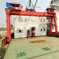 Grue à portique avec couvercle de trappe et peinture anticorrosion pour station de surpression offshore, 20 tonnes, certifiée CE DNV ABS