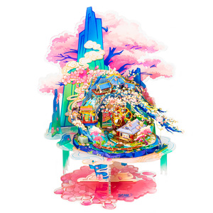 MU <span class=keywords><strong>X</strong></span> MIAO SPACE ชุดประกอบโมเดลโลหะ 3 มิติ ลายดอกพีช ฤดูใบไม้ผลิ ของขวัญทำมือ DIY สำหรับคนรัก ตกแต่งบ้าน ของเล่นสร้างสรรค์ - Product Image 1