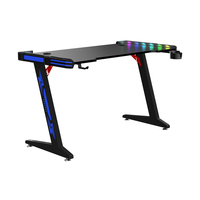 Bureau de jeu de pieds de table en forme de Z de haute qualité pour table de jeu Gamer avec porte-gobelet