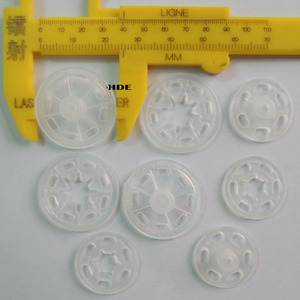 <span class=keywords><strong>Botones</strong></span> a Presión Redondos Transparentes Invisibles Ecológicos de Nailon de Dos Piezas para Ropa de Bebés y Niños, Cierre Oculto para Camisas - Product Image 2