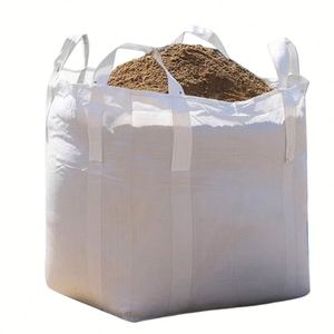Bolsa de Fibra Tejida Blanca de Cuatro Asas, 1.5t, Bolsa de Contenedor Fibc Reforzada, 1000kg, Bolsas Jumbo de PP, Bandeja de Plástico para Lodos - Product Image 1