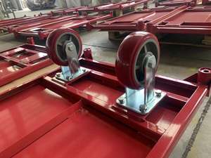 Тележка-платформа усиленная стальная, <span class=keywords><strong>30</strong></span>-60 дюймов, с 4 полиуретановыми колесами, ручная тележка, на заказ от производителя, с возможностью персонализации. - Product Image 5