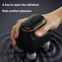 Pistolet de massage musculaire portable mini sans fil pour relaxation des tissus profonds avec 4 têtes de massage