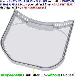 ADQ56656403 Filtro <span class=keywords><strong>de</strong></span> pelusa para <span class=keywords><strong>secadora</strong></span> Reemplazo <span class=keywords><strong>de</strong></span> filtro <span class=keywords><strong>de</strong></span> pantalla <span class=keywords><strong>de</strong></span> trampa <span class=keywords><strong>de</strong></span> pelusa para <span class=keywords><strong>secadora</strong></span> LG <span class=keywords><strong>y</strong></span> llantas <span class=keywords><strong>de</strong></span> torres <span class=keywords><strong>de</strong></span> lavado sin sello <span class=keywords><strong>de</strong></span> fieltro - Product Image 4