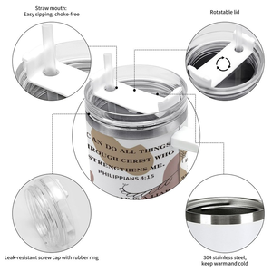 Tazza Personalizzata all'Ingrosso con Versetto Biblico 'Sono un Figlio di Dio' 40oz Regalo Cristiano - Product Image 2