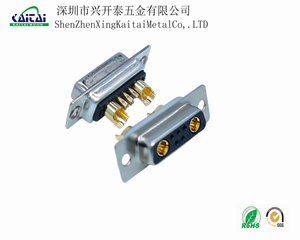 7w2 Nam Nữ Công suất cao <span class=keywords><strong>d</strong></span>ây hàn thông tin liên lạc <span class=keywords><strong>D</strong></span>-<span class=keywords><strong>Sub</strong></span> kết nối mạ vàng nữ hỗn hợp cao hiện tại 7w2 2 + 5 lõi vàng - Product Image 3