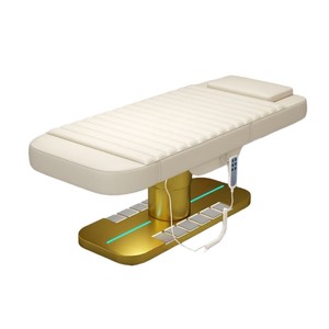 Electric Stainless Steel Modern-Style Beauty Bed Gold Base-Adjustable Reclining Massage Table Spa Commercial Living Room Bedroom - Product Image 3