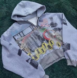 Custom Stock <span class=keywords><strong>abbigliamento</strong></span> Oem produttore di felpe da <span class=keywords><strong>uomo</strong></span> oversize felpe con cappuccio da <span class=keywords><strong>uomo</strong></span> stampa Street Trend cotone felpe con cappuccio - Product Image 1