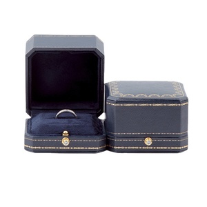 Ring Box PU Leather Ring Earring Pendant Gift Box for Wedding Proposal Jewelry Storage Case Jewelry Display