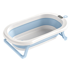 Baby Bathtub Foldable Large Size With Temperature Display For Newborns And Toddlers 0-12 Months PP Material - Product Image 3